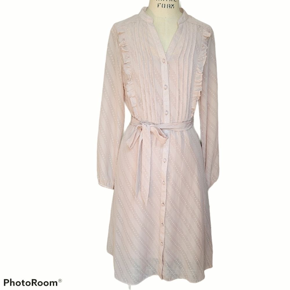 NANNETTE Pintuck Long Sleeve Dress SIZE 2‎